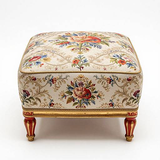 Luxury Mid-Century Victorian Ottoman