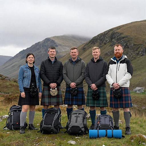 Group Adventure in Kilts Photograph