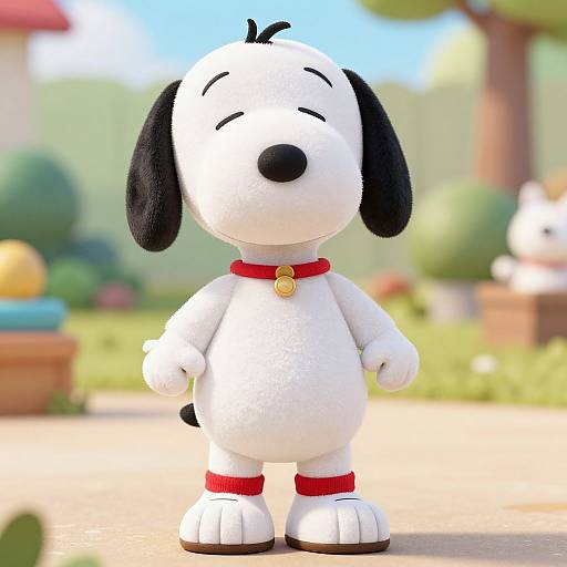 Playful Child in Snoopy Outfit