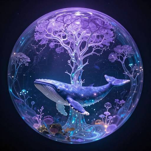 Surreal Luminous Sphere Sanctuary