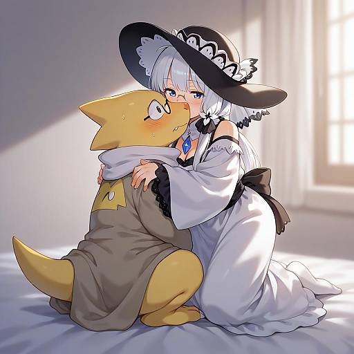 Illustration of Alphys, undertale in the style of Ina (1813576)