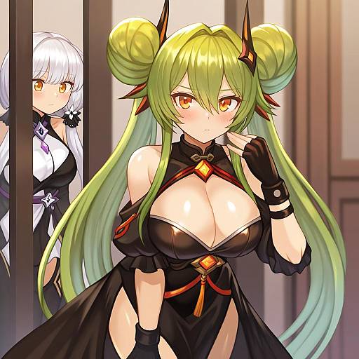 Illustration of Ai-chan (honkai impact), honkai (series) in the style of Sookmo