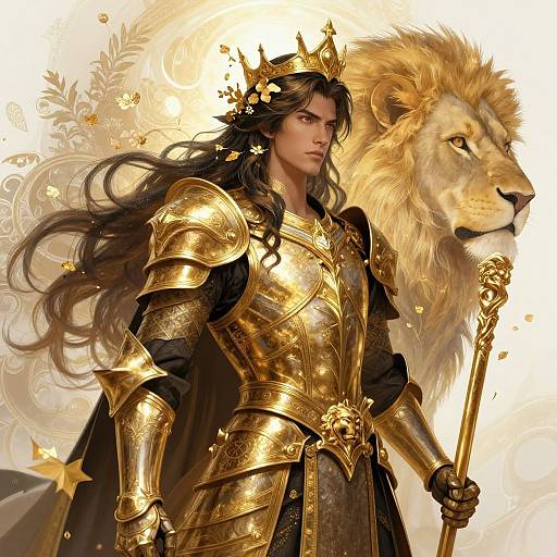 Regal Leo Knight Zodiac God