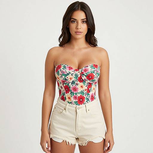 Casual Summer Floral Corset Outfit