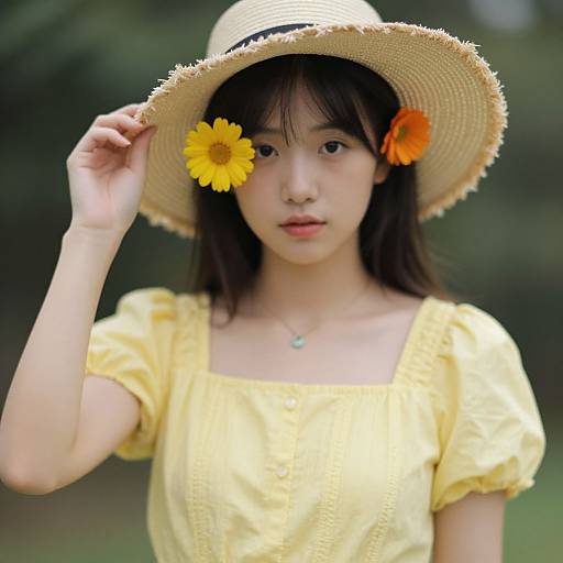 Realistic Pinata Woman Costume Portrait