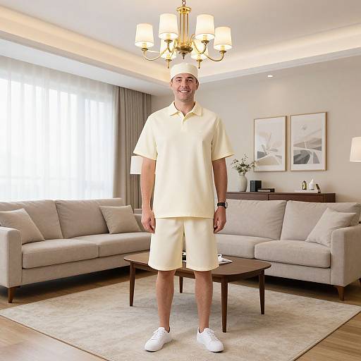 Summer Office Wear in Living Room
