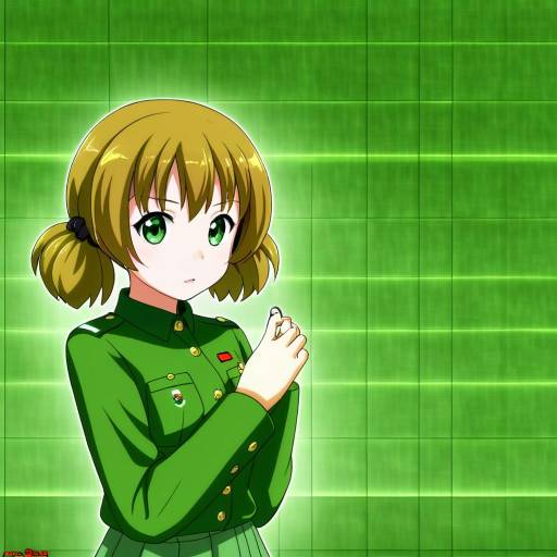 Illustration of Aki (girls und panzer), girls und panzer in the style of Dra (area-s)