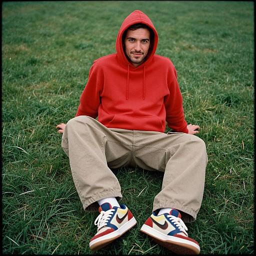 Sporty Man in Retro Skatewear