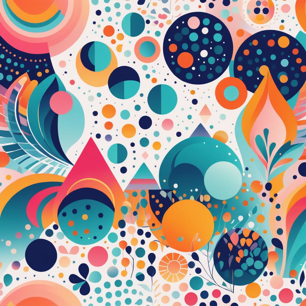 Vibrant Scandinavian-Inspired Abstract Child Art