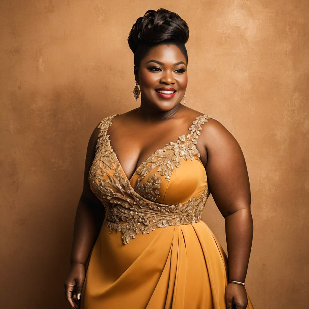 Joyful Plus-Size Glam Photo Shoot