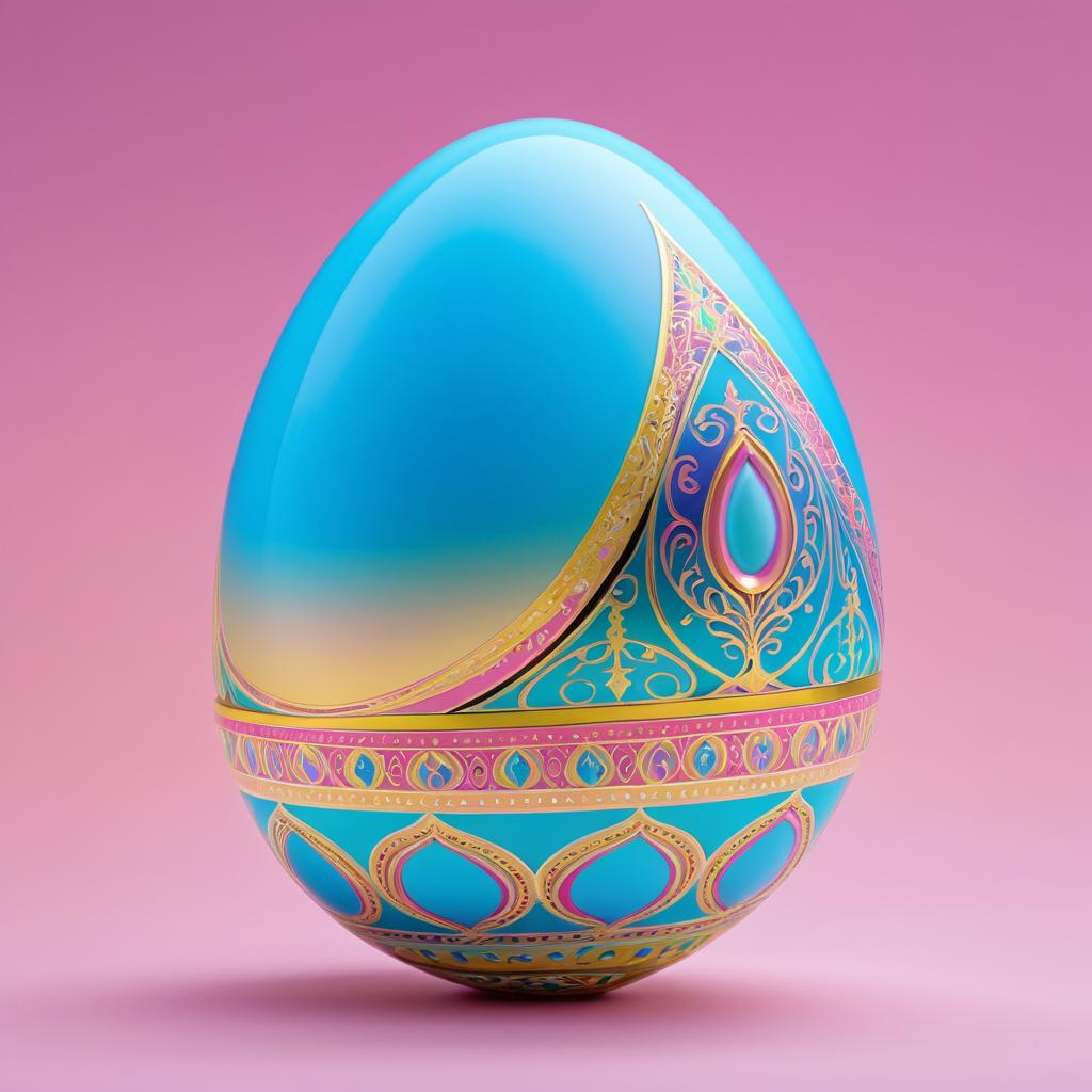 Vibrant Easter Egg Art with Rich Details