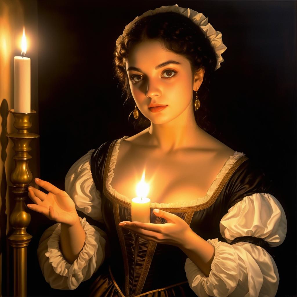 Intriguing Baroque Portrait of a Woman