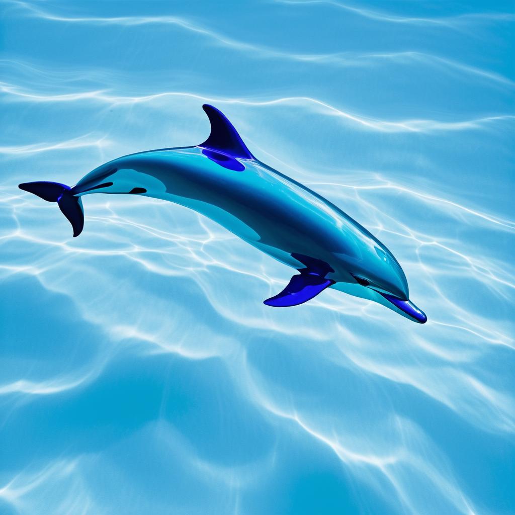 Vibrant Dolphin in Aquatic Serenity