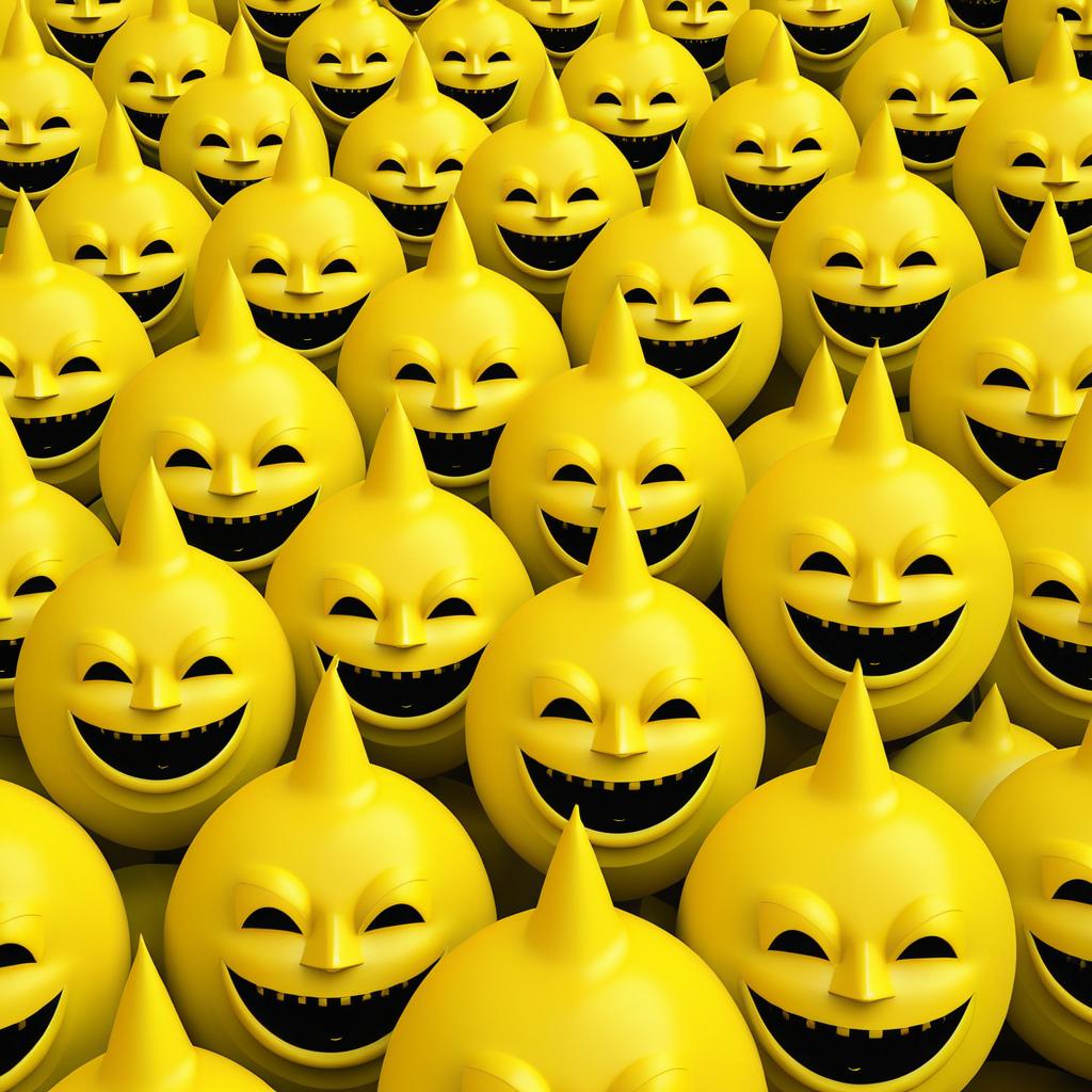 Surreal Grotesque Colossal Yellow Figure