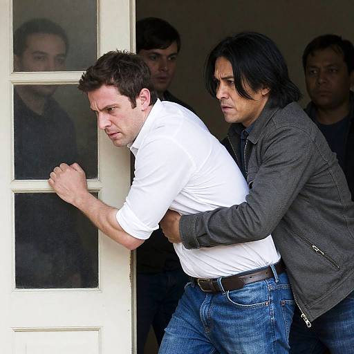 Tense Confrontation with Man Being Pushed