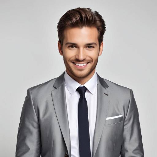 Realistic Portrait of a Young Man