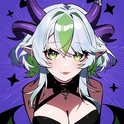 Illustration of Apricot the lich, vshojo in the style of Nploser