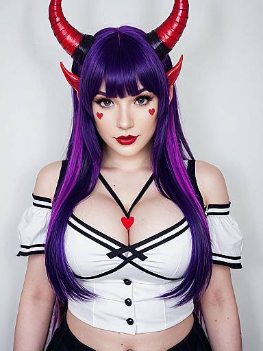 Cosplay photo of akuma nihmune. Costume clothes