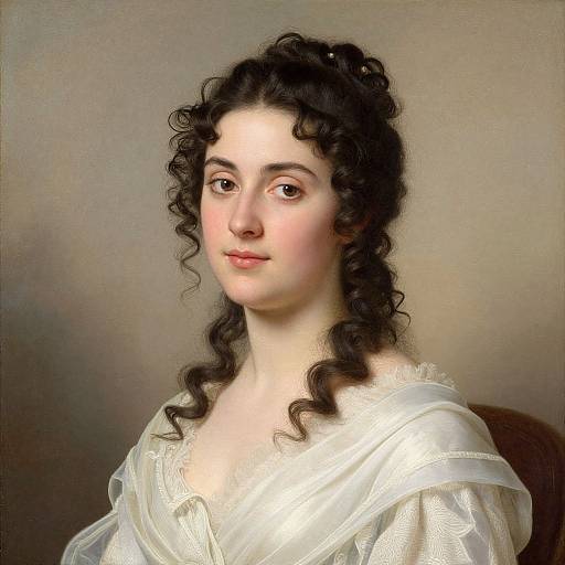 Neoclassical Regency Woman Portrait