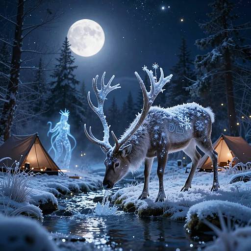 Mythical Frosted Nightscape in 8K