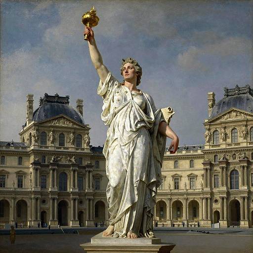 Liberty Leading the People Painting