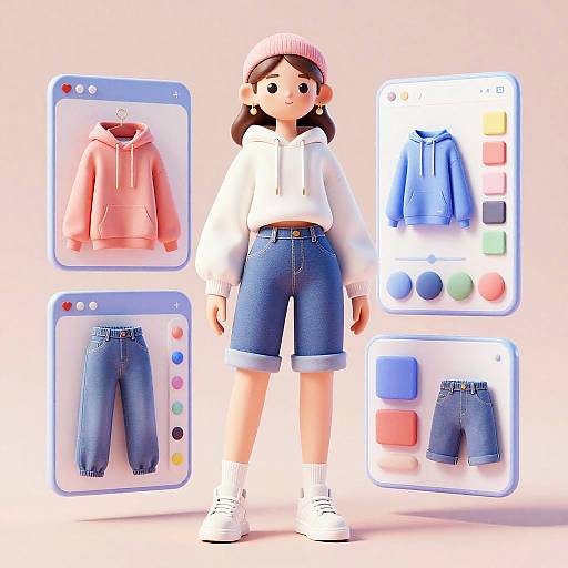 Futuristic Digital Clothing Editor