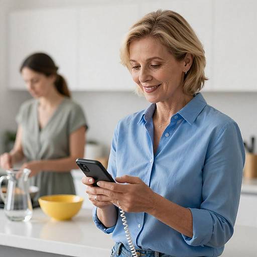 Cheerful Women in a Cozy Kitchen