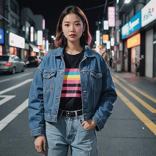 Stylish Low Rise Baggy Jeans in Tokyo