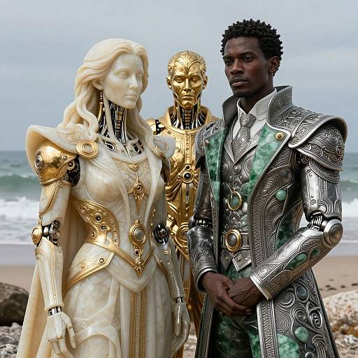 Intricate Gothic Lawyer Sculpture