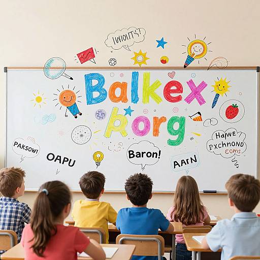 Children's Words Transform into Cartoons