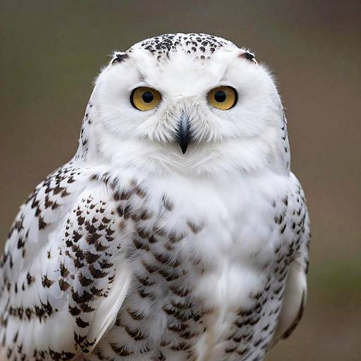 Hyper-Realistic Snowy Owl Portrait