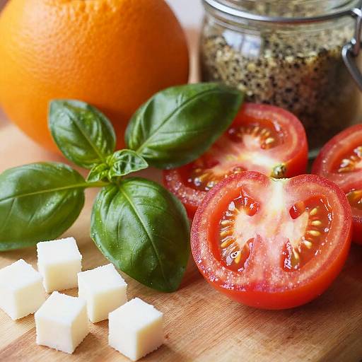 Close-Up of Fresh Colorful Ingredients