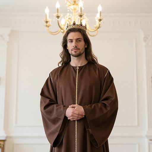 Regal Figure in Royal Attire