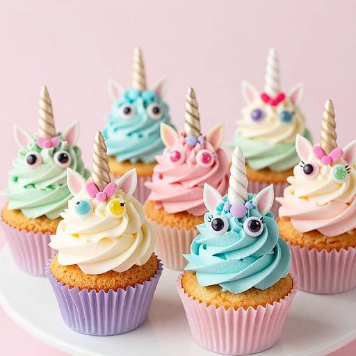 Whimsical Unicorn Cupcakes Fantasy