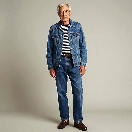 Timeless Classic Denim Style Portrait