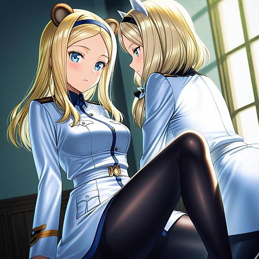 Illustration of Aleksandra i. pokryshkin, brave witches in the style of Unowen