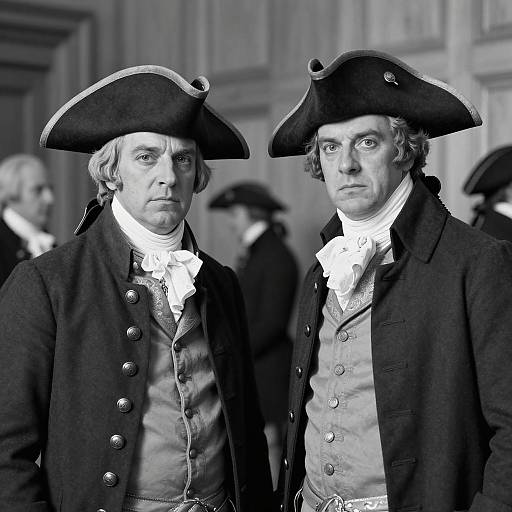 18th-Century Portrait of Two Gentlemen