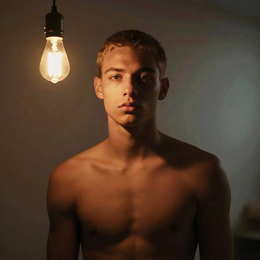 Intimate Fine Art Portrait in Cellar