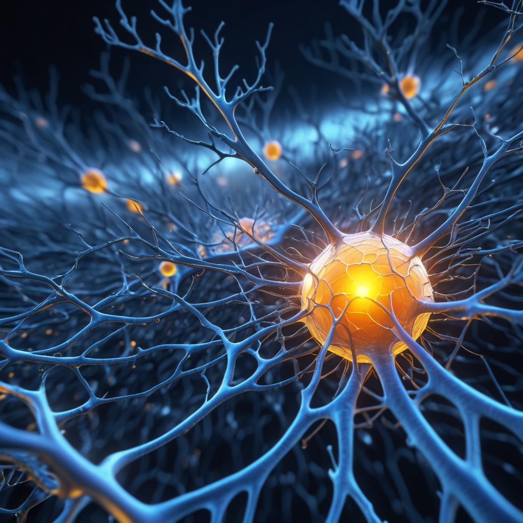 Hyper-Detailed Neuron Cell Membrane Visualization