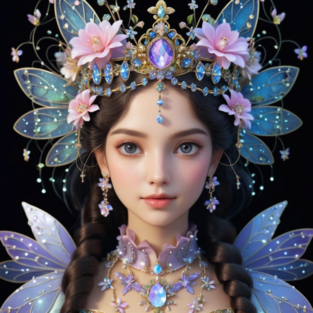 Enchanted Princess with Dragonfly Wings