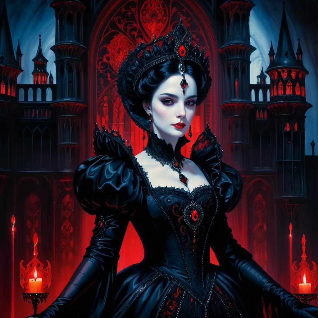 Eerie Gothic Portrait of a Noblewoman