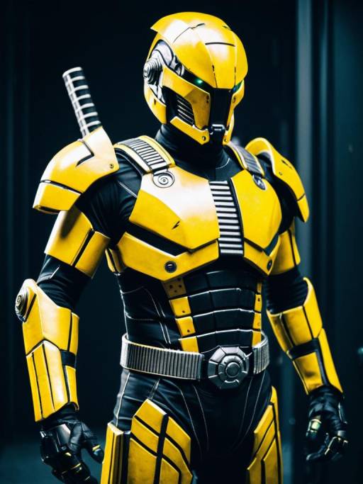 Man in Cyrax Cosplay Costume