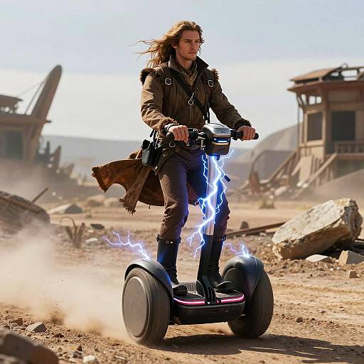 Rogue Time Traveler on Electric Segway