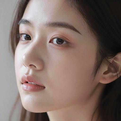 Dreamy Portrait of Young Woman