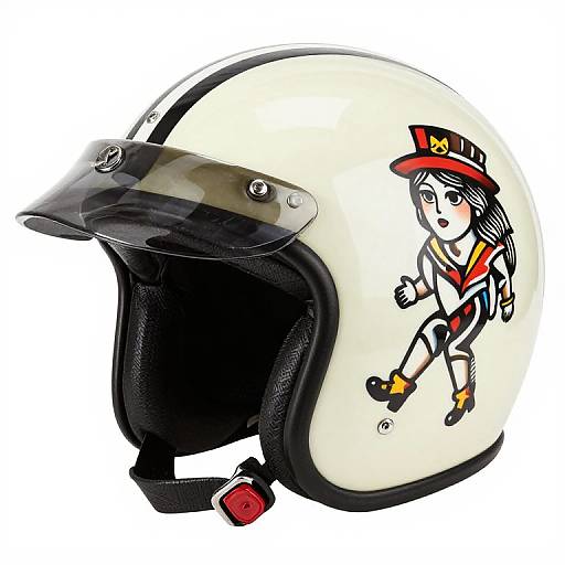 Retro Vintage Biker Helmet Tattoo