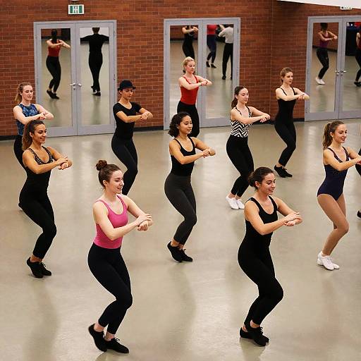 Energetic Dance Scene with Colorful Costumes
