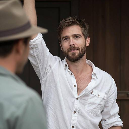 Rustic Setting with Stylish Men