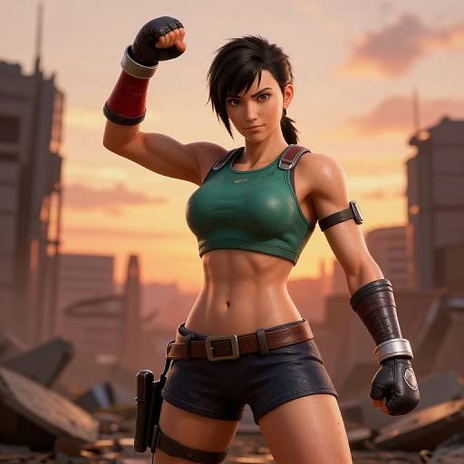 Hyper-Realistic Cammy Victory Pose