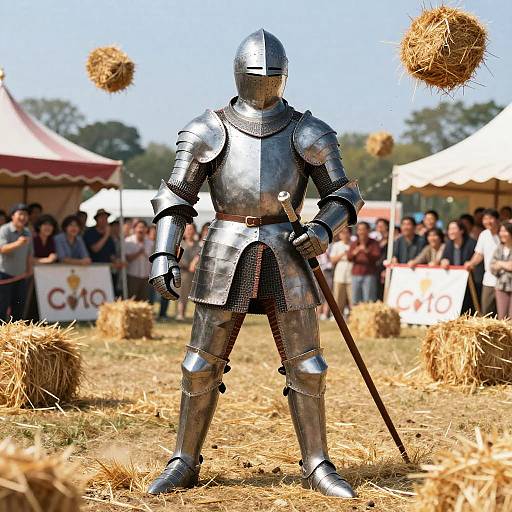 Heroic Knight's Awkward Jousting Moment