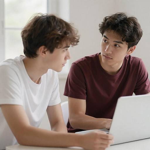 Intimate Indoor Conversation between Friends